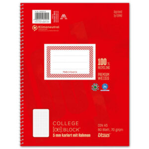 Ursus kariert Collegeblock