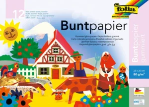 Buntpapier gummiert
